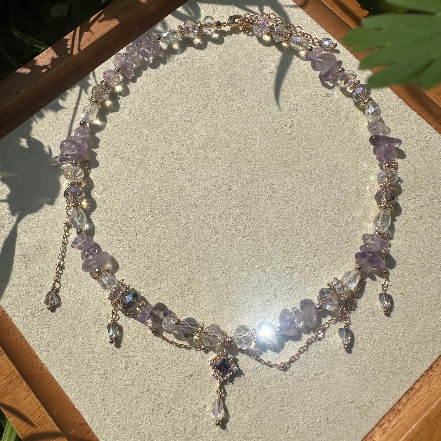 Princess Style Natural Amethyst Necklace