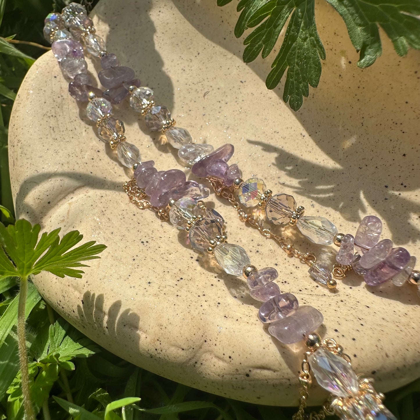 Princess Style Natural Amethyst Necklace