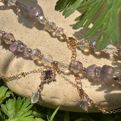 Princess Style Natural Amethyst Necklace