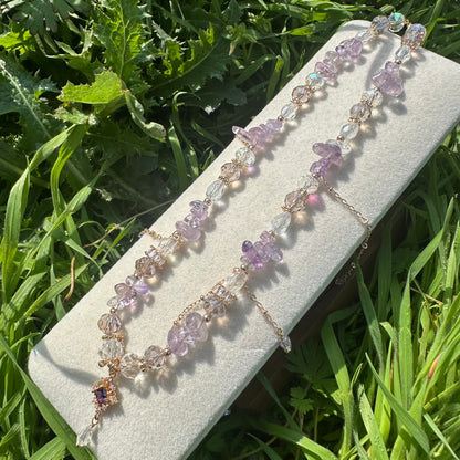 Princess Style Natural Amethyst Necklace