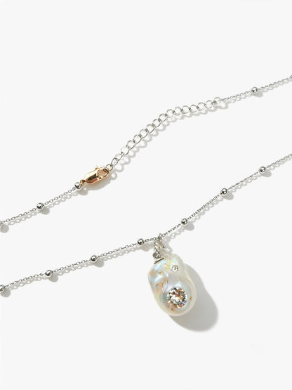 Zodiac Collection Baroque Pearl Necklace Aries