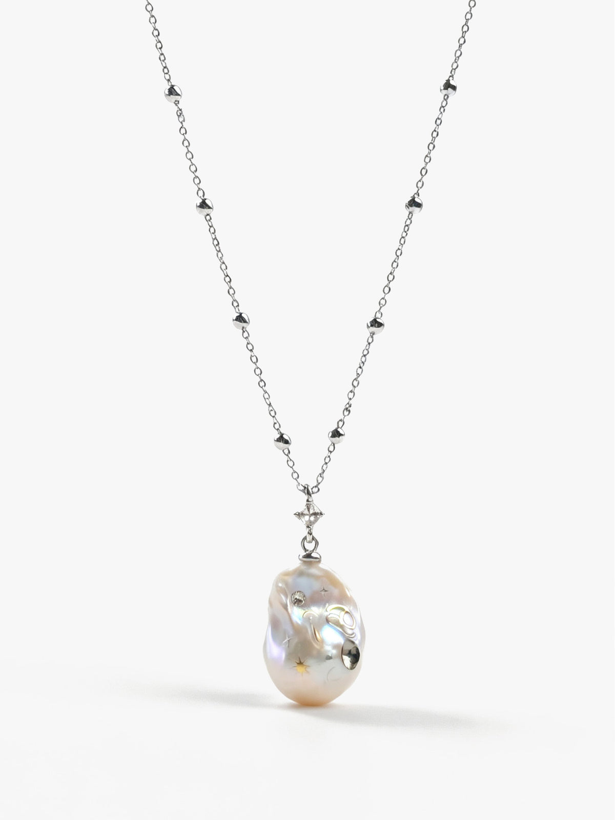 Zodiac Collection Baroque Pearl Necklace Cancer