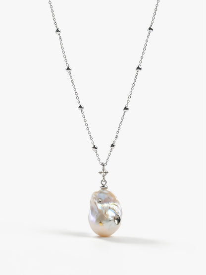 Zodiac Collection Baroque Pearl Necklace Cancer