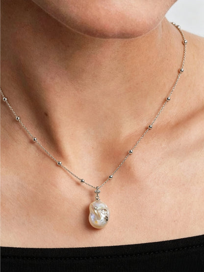 Zodiac Collection Baroque Pearl Necklace Cancer