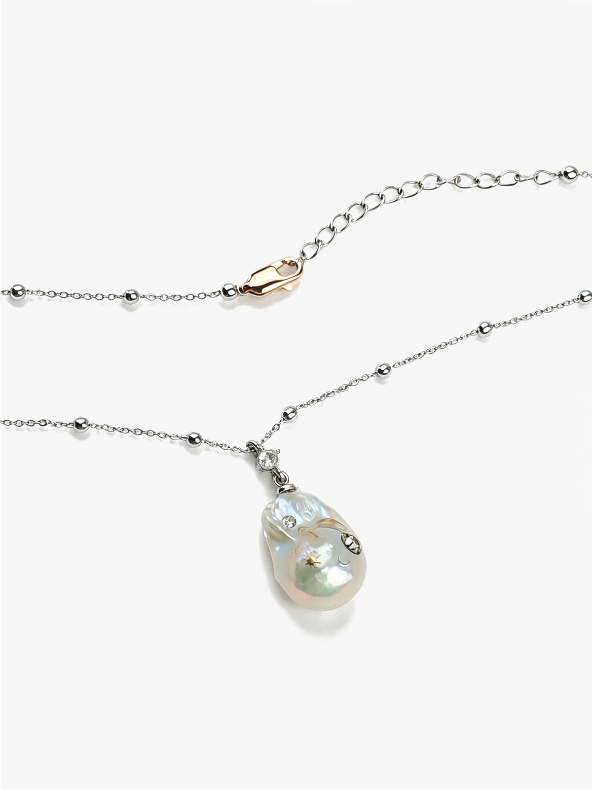 Zodiac Collection Baroque Pearl Necklace Cancer