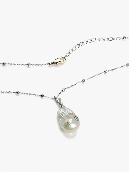 Zodiac Collection Baroque Pearl Necklace Cancer