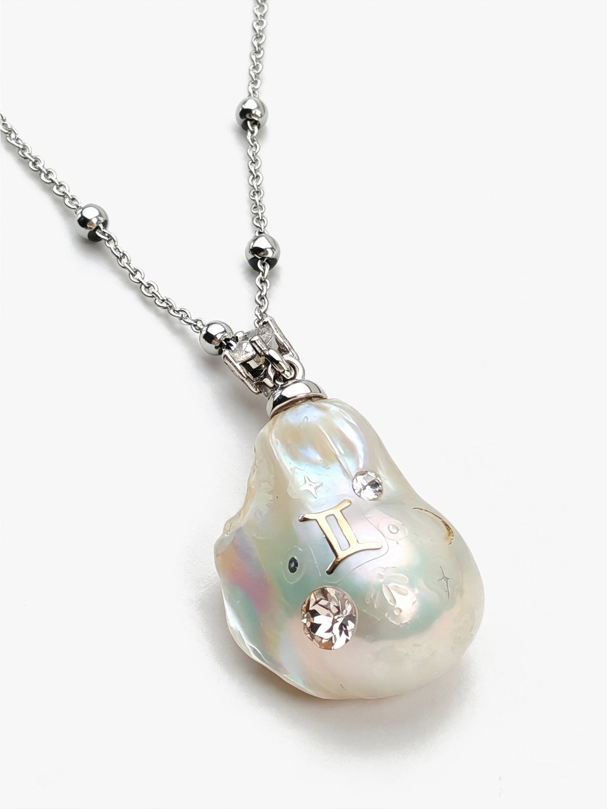 Zodiac Collection Baroque Pearl Necklace Gemini