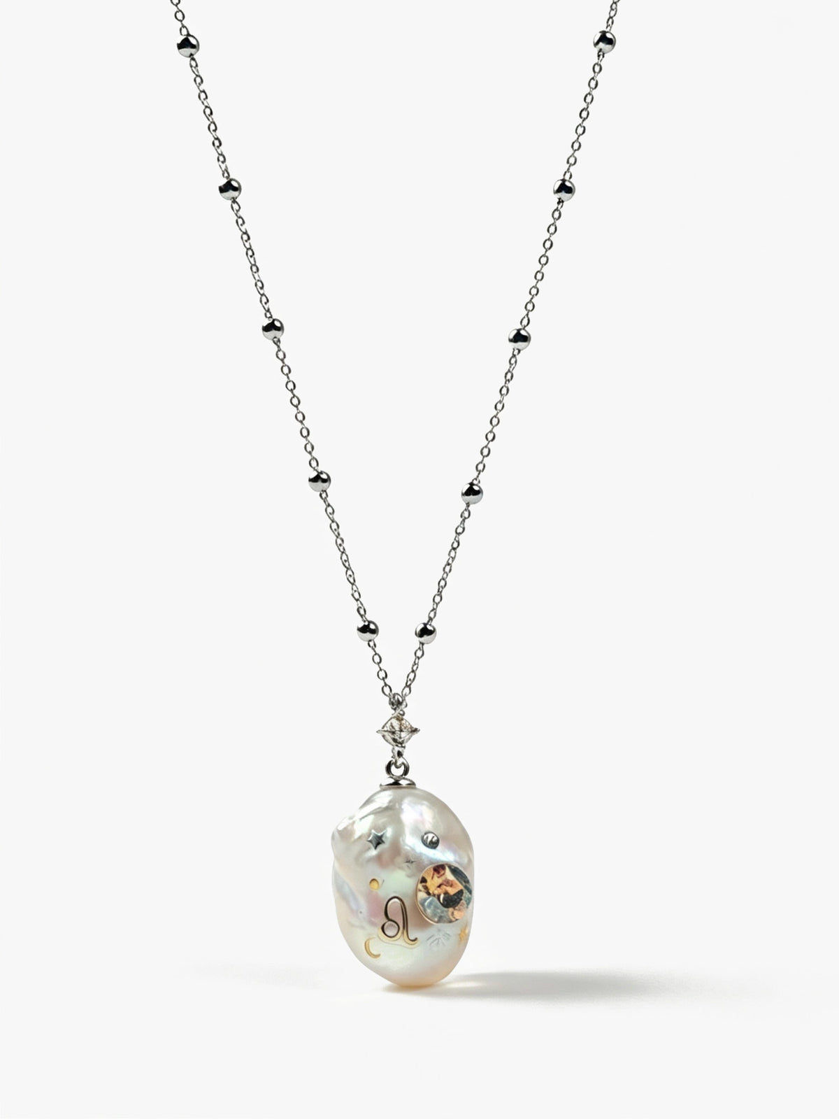 Zodiac Collection Baroque Pearl Necklace Leo