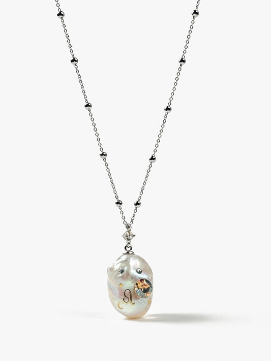 Zodiac Collection Baroque Pearl Necklace Leo