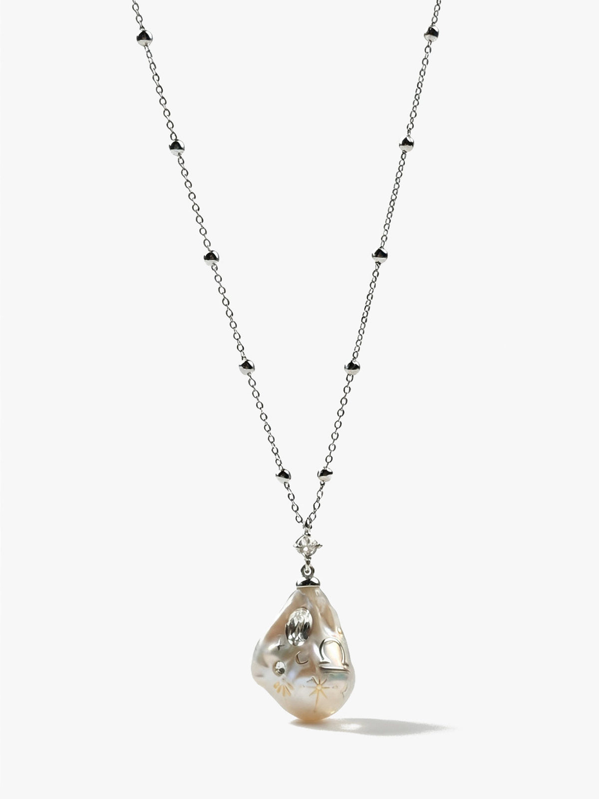 Zodiac Collection Baroque Pearl Necklace Libra