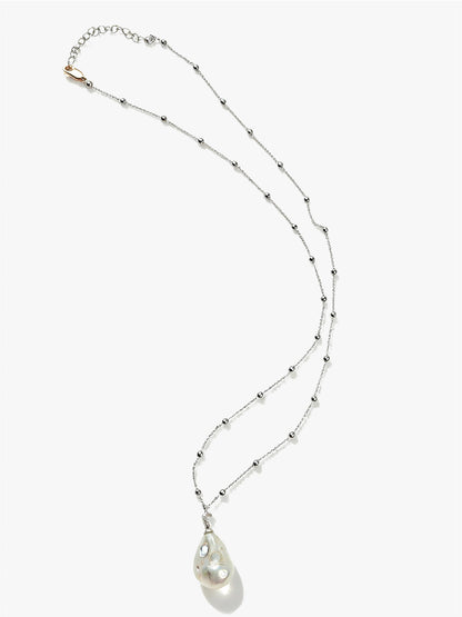 Zodiac Collection Baroque Pearl Necklace Libra