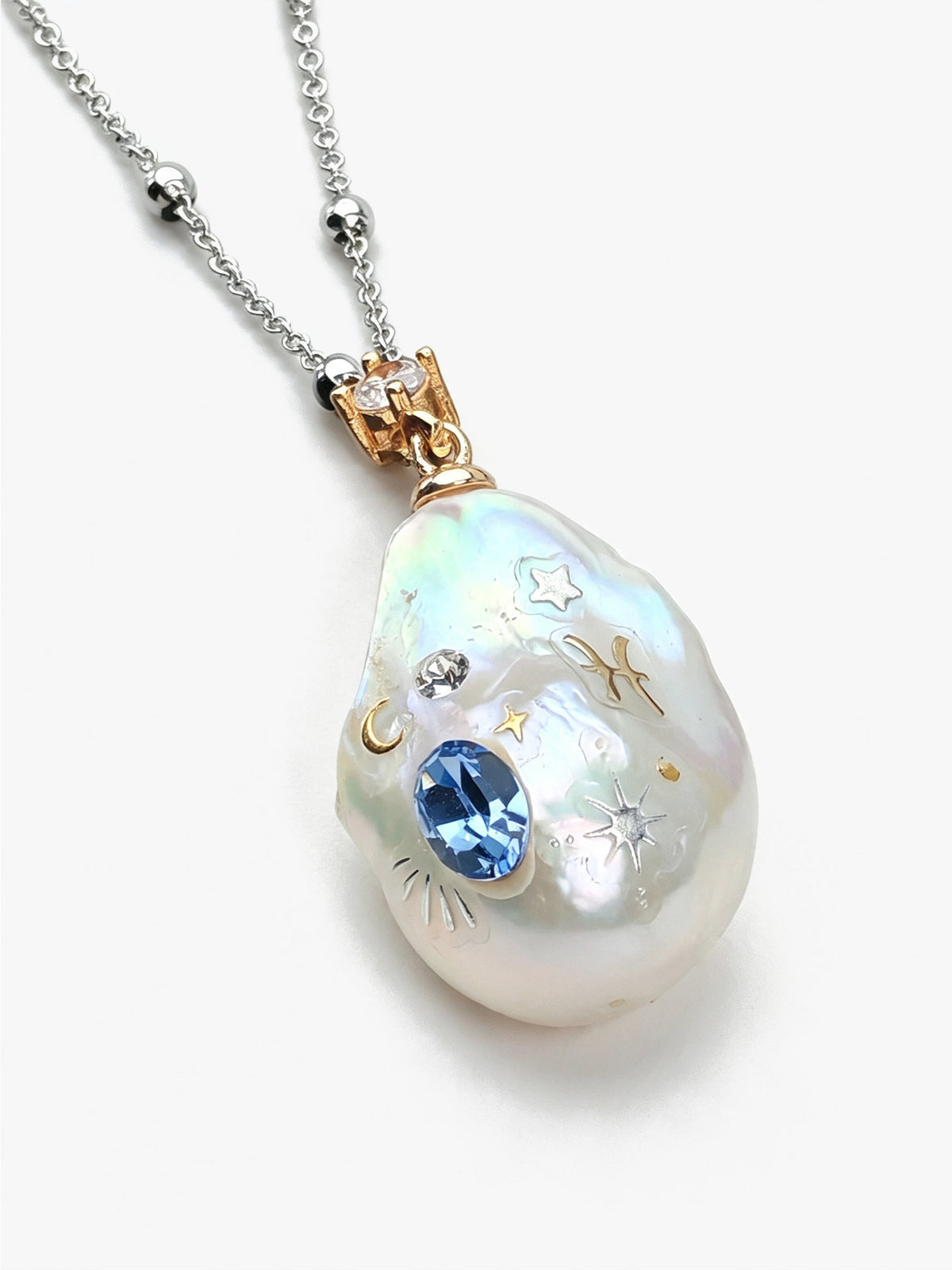 Zodiac Collection Baroque Pearl Necklace Pisces