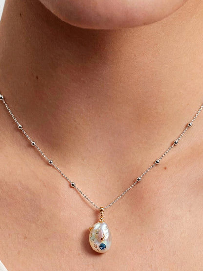 Zodiac Collection Baroque Pearl Necklace Sagittarius