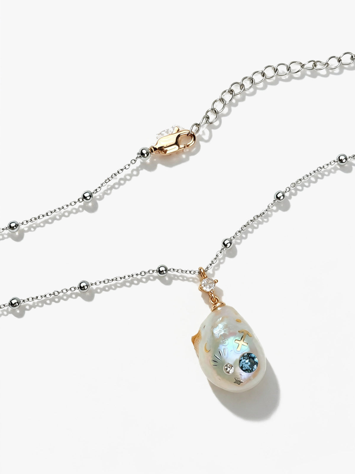 Zodiac Collection Baroque Pearl Necklace Sagittarius