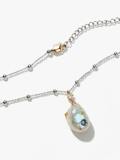 Zodiac Collection Baroque Pearl Necklace Sagittarius