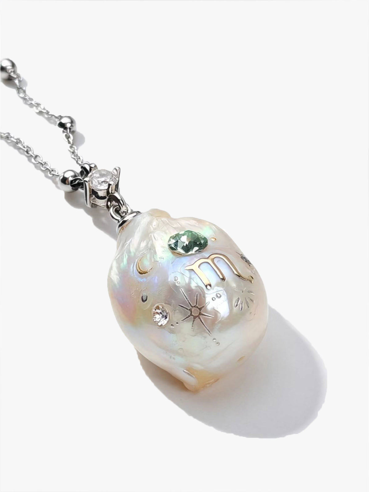 Zodiac Collection Baroque Pearl Necklace Scorpio