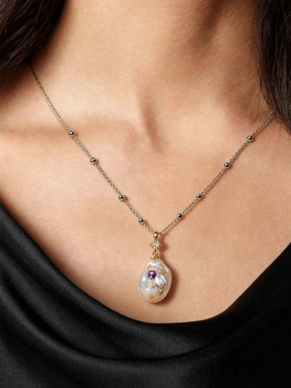 Zodiac Collection Baroque Pearl Necklace Taurus