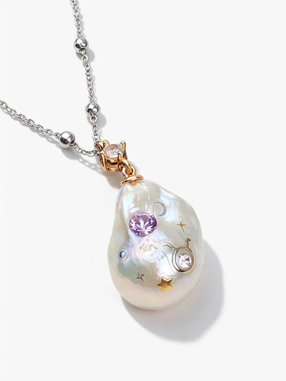 Zodiac Collection Baroque Pearl Necklace Taurus