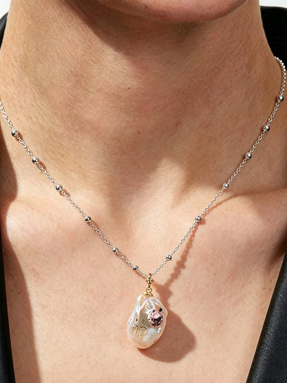 Zodiac Collection Baroque Pearl Necklace Virgo