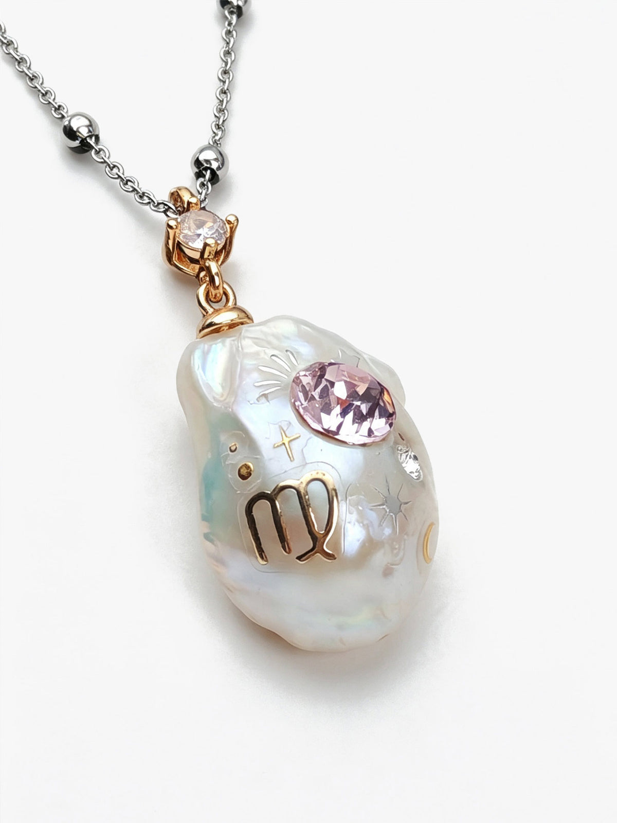 Zodiac Collection Baroque Pearl Necklace Virgo