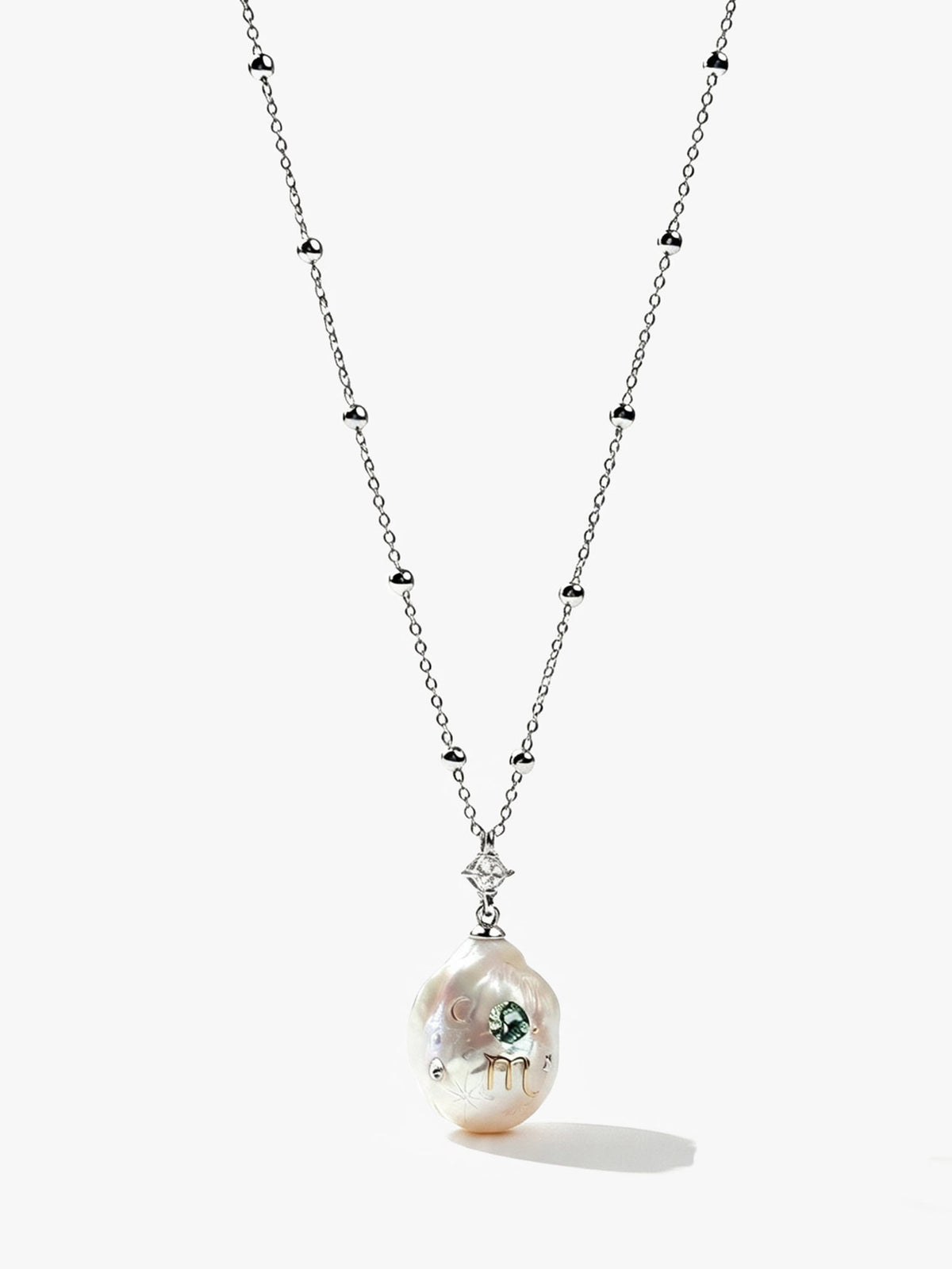 Zodiac Collection Baroque Pearl Necklace Scorpio