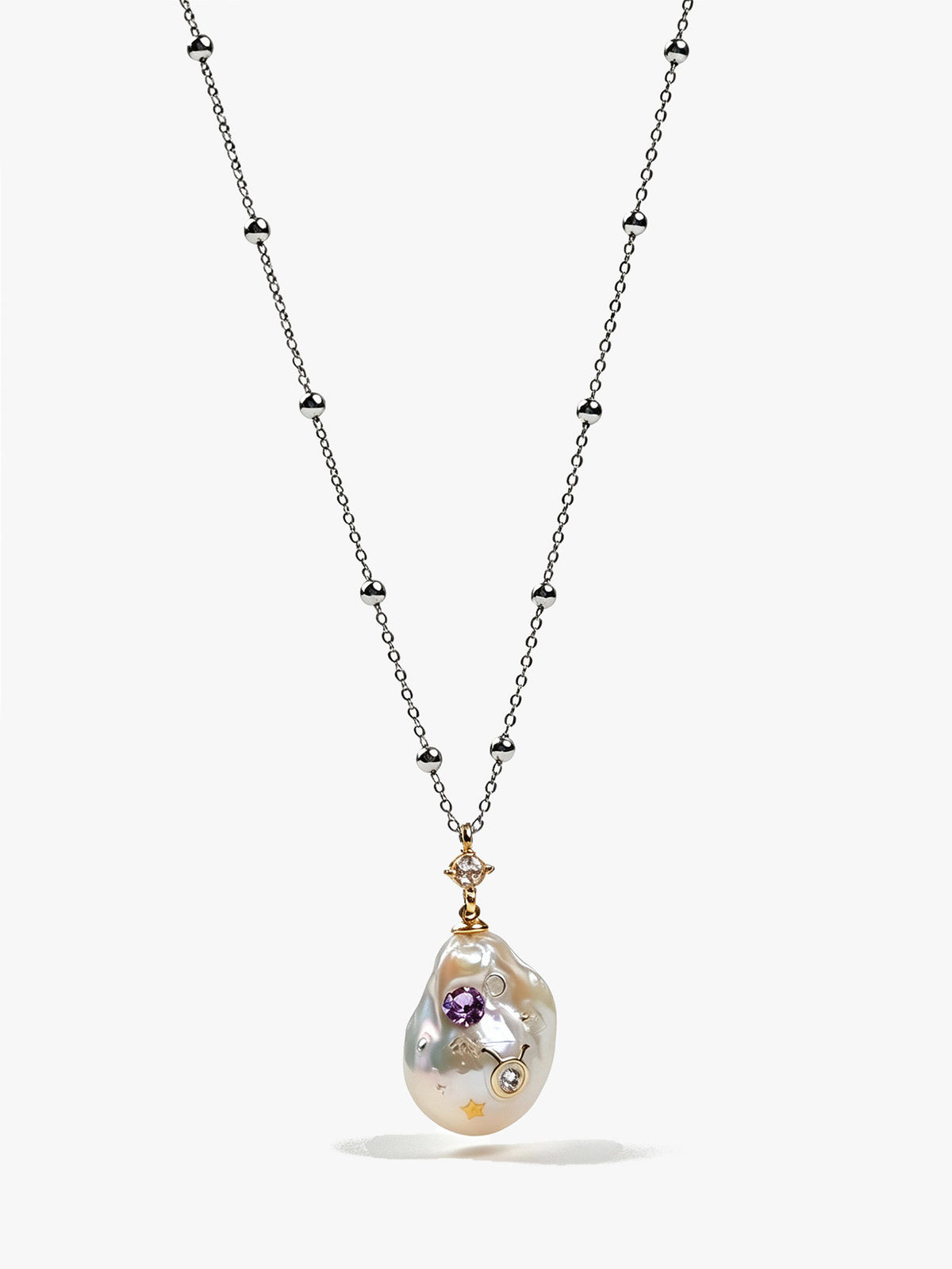Zodiac Collection Baroque Pearl Necklace Taurus