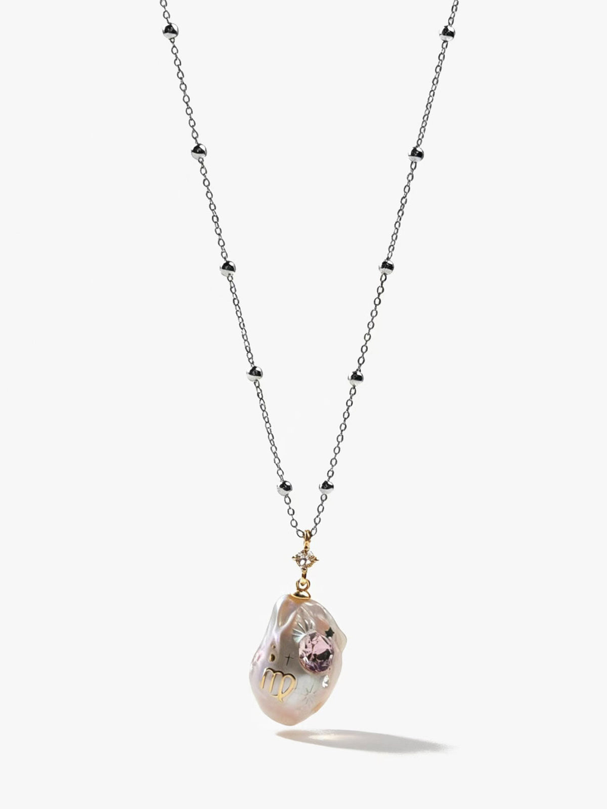 Zodiac Collection Baroque Pearl Necklace Virgo