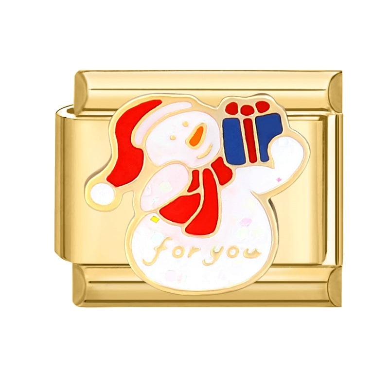 All Gold Snowman Gift Box