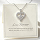 To My Wife Heart Necklace, Forever Love Jewelry Gift
