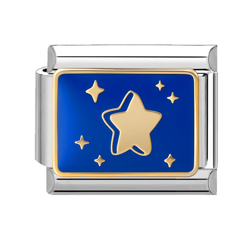 Blue Background Star Moon-20 / 1*0.9cm