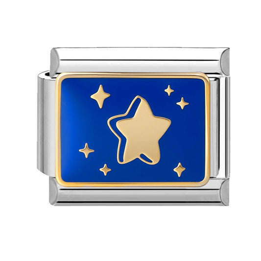 Blue Background Star Moon-20 / 1*0.9cm