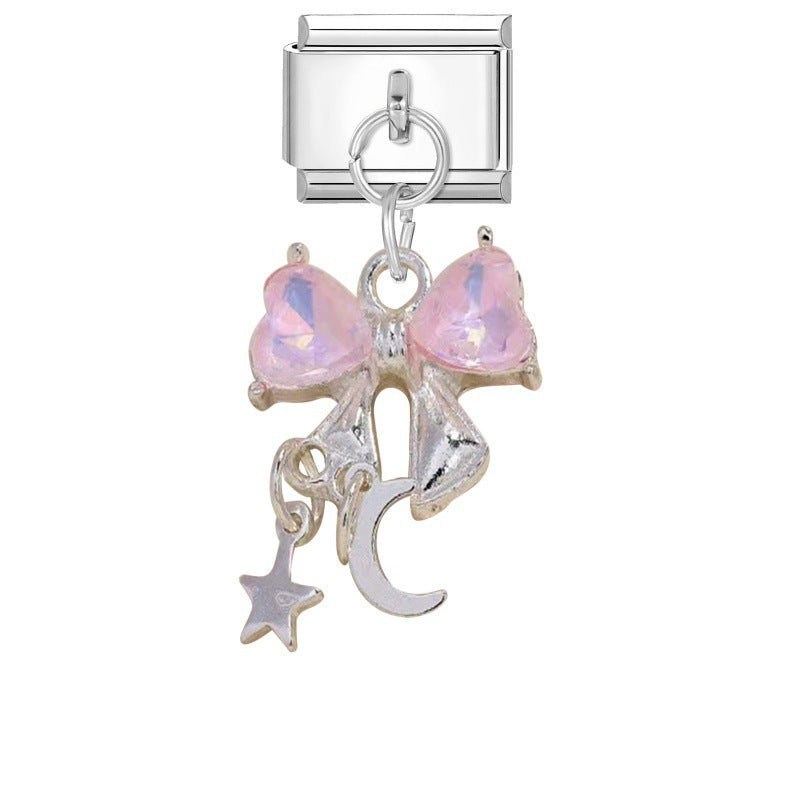 Steel Bottom Pendant - Bow 1