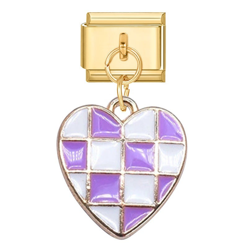 Gold Bottom Pendant - Love 1 / 1 * 0.9cm (for Out-of-stock Products, You Can Contact Customer Service To Confirm Whether They Are In Stock)