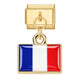 Gold Pendant - Colombian Flag