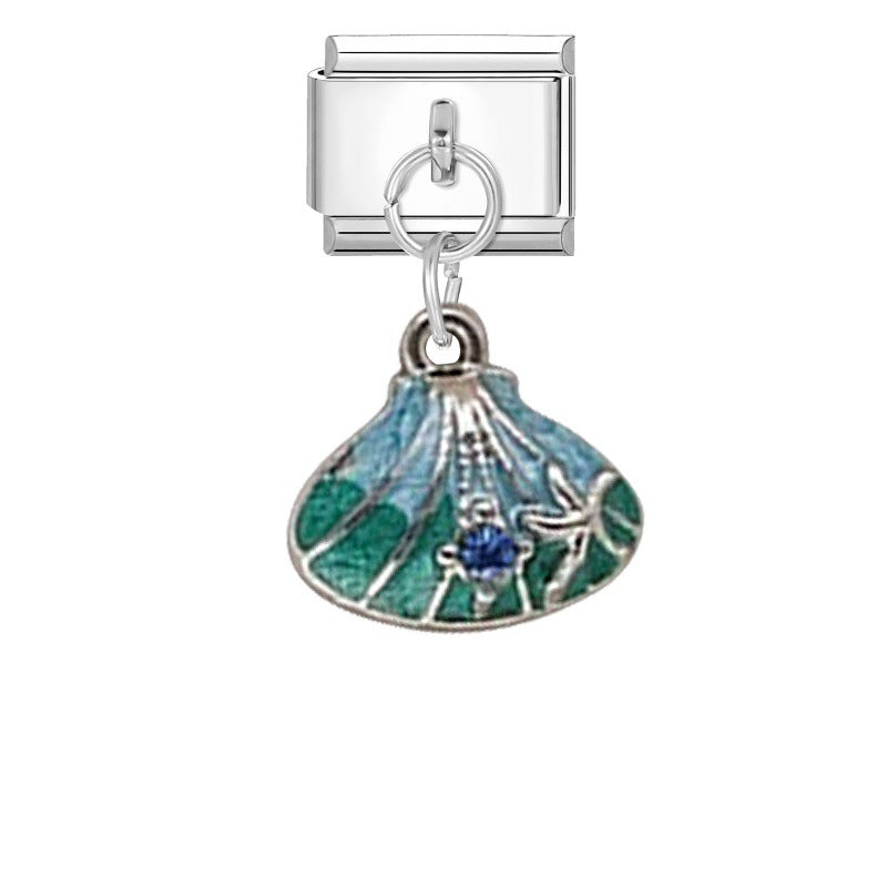 Steel Bottom Pendant - Shell 8 / 1 * 0.9cm (for Out-of-stock Products, You Can Contact Customer Service To Confirm Whether They Are In Stock)