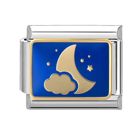 Blue Background Star Moon-12 / 1*0.9cm