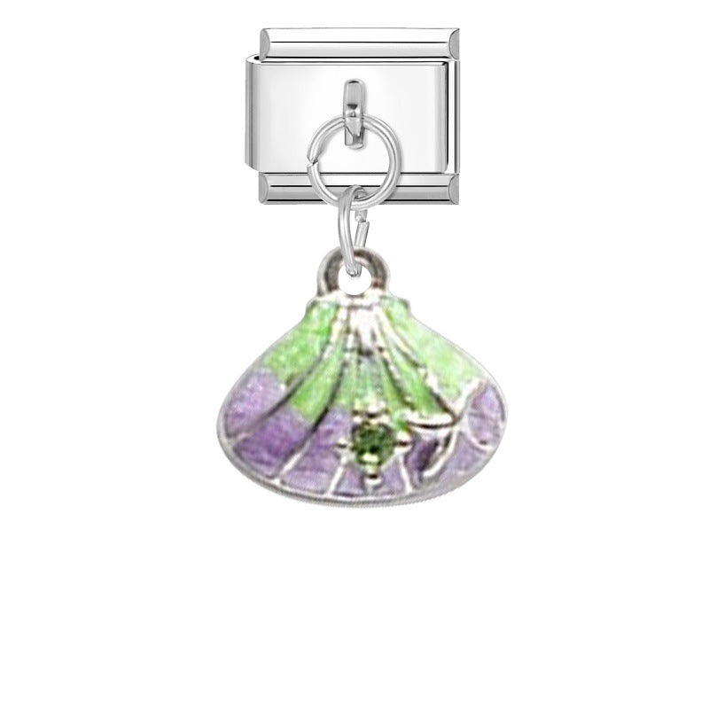 Steel Bottom Pendant - Shell 7 / 1 * 0.9cm (for Out-of-stock Products, You Can Contact Customer Service To Confirm Whether They Are In Stock)
