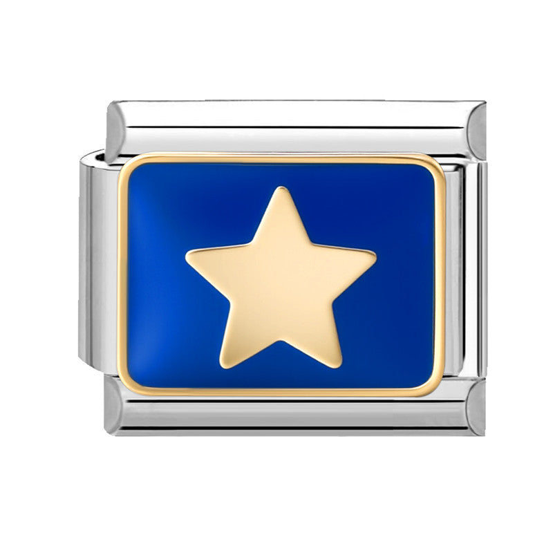 Blue Background Star Moon-4 / 1*0.9cm