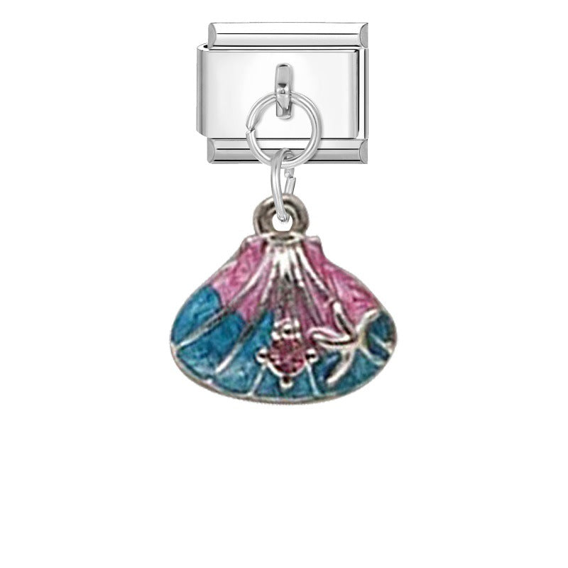 Steel Bottom Pendant - Shell 6 / 1 * 0.9cm (for Out-of-stock Products, You Can Contact Customer Service To Confirm Whether They Are In Stock)