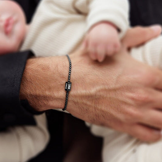 Personalized Daddy Bracelet,Custom Dad Bracelet With Kids Name,Family Name Bracelet,Father jewelry,Personalized Gift For Dad,Dad Gift From Kids