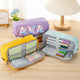 Personalized Pencil Case, Back to School Gift for Kids, Custom Name Three-Compartment School Supplies Pouch