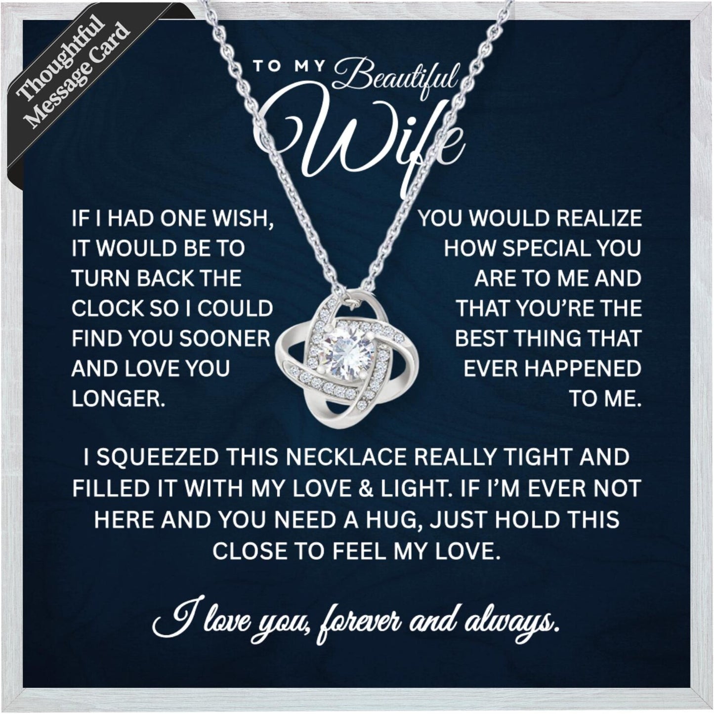 To My Wife Jewelry, Wife Necklace Gift from Husband