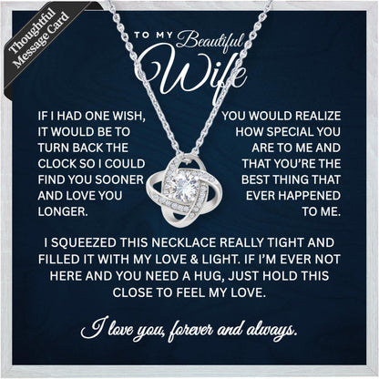 To My Wife Necklace, Husband Gift for Wife, Romantic Love Jewelry