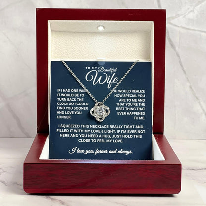 To My Wife Necklace, Husband Gift for Wife, Romantic Love Jewelry