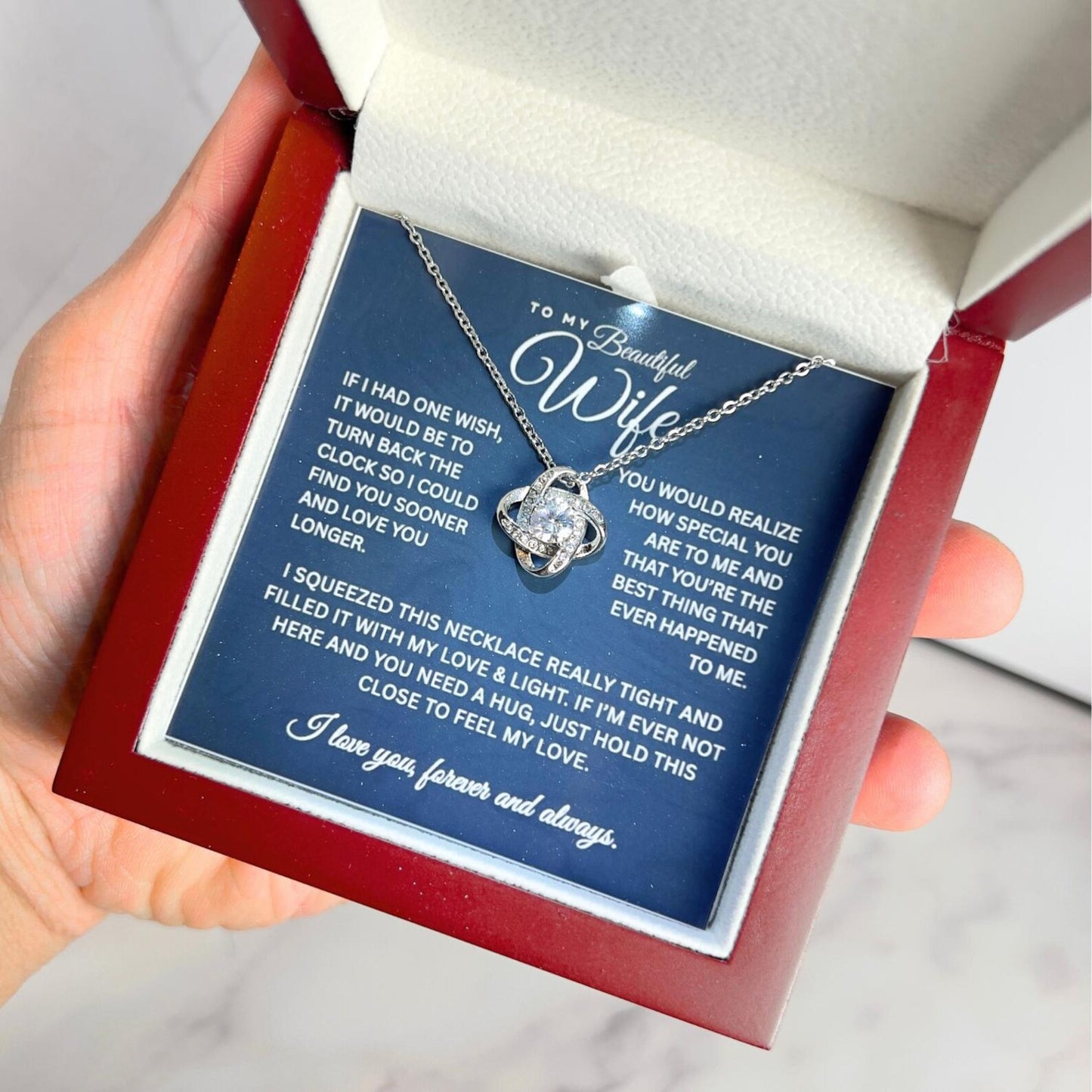 To My Wife Jewelry, Wife Necklace Gift from Husband