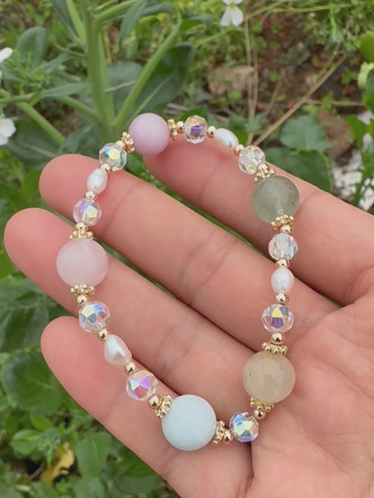 Multi-Gem Crystal Bracelet