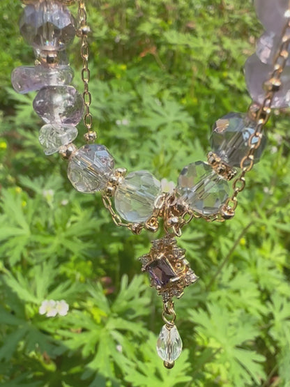 Princess Style Natural Amethyst Necklace